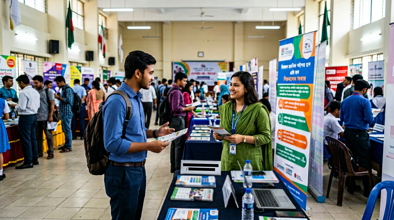 School community members in a welcoming campus environment